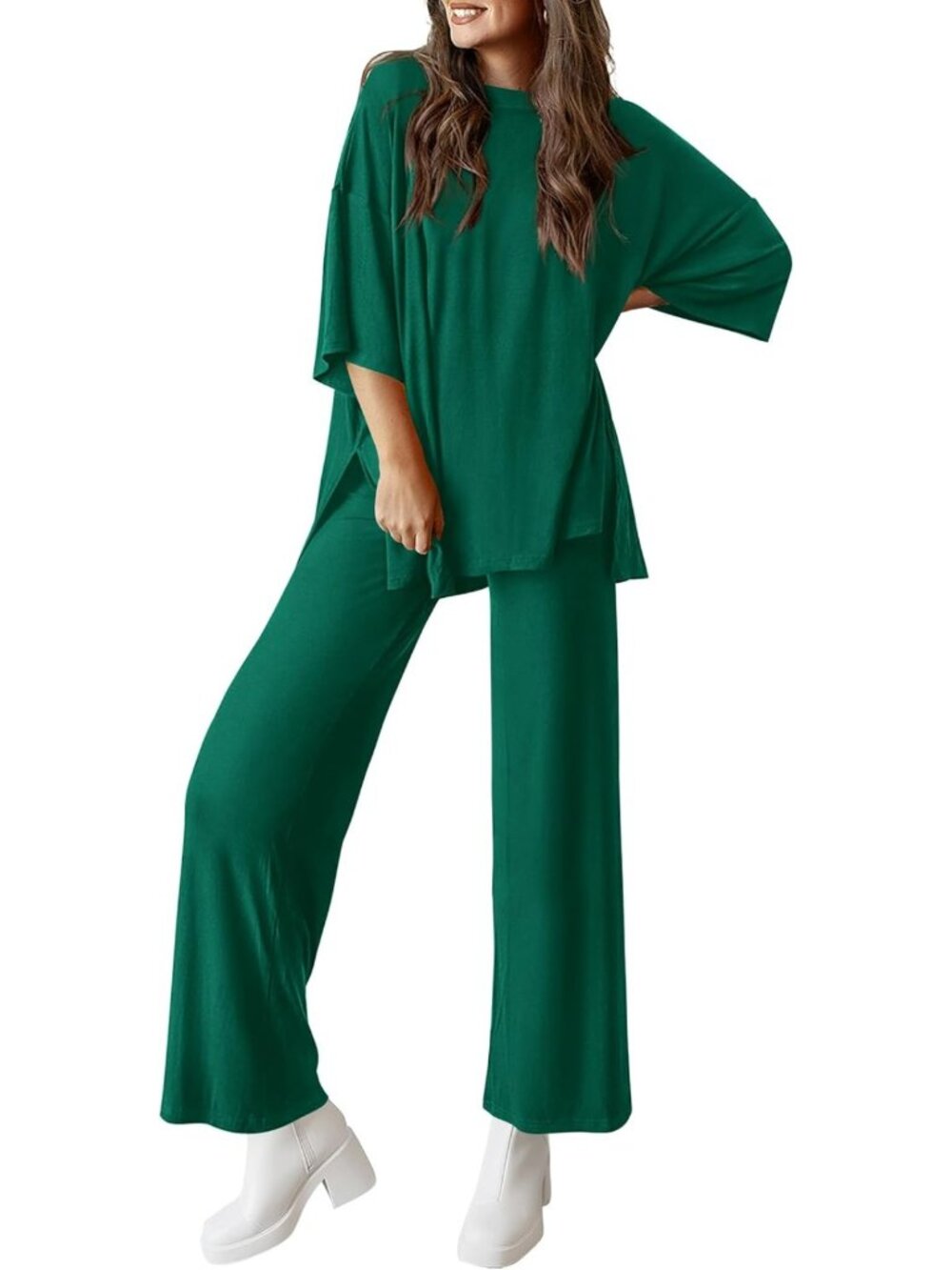 Chic Two-Piece Lounge Set for Women | Cozy Matching Outfit | Casual Wear